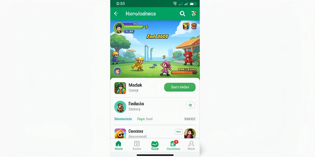 Tampilan awal game yang menarik dan interaktif.