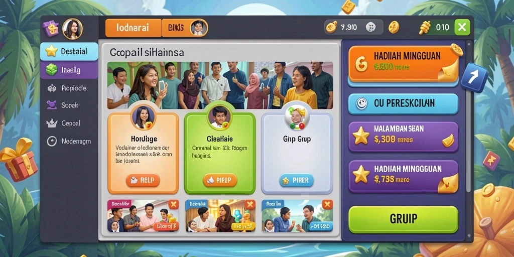 Tampilan antarmuka pengguna yang menarik.
