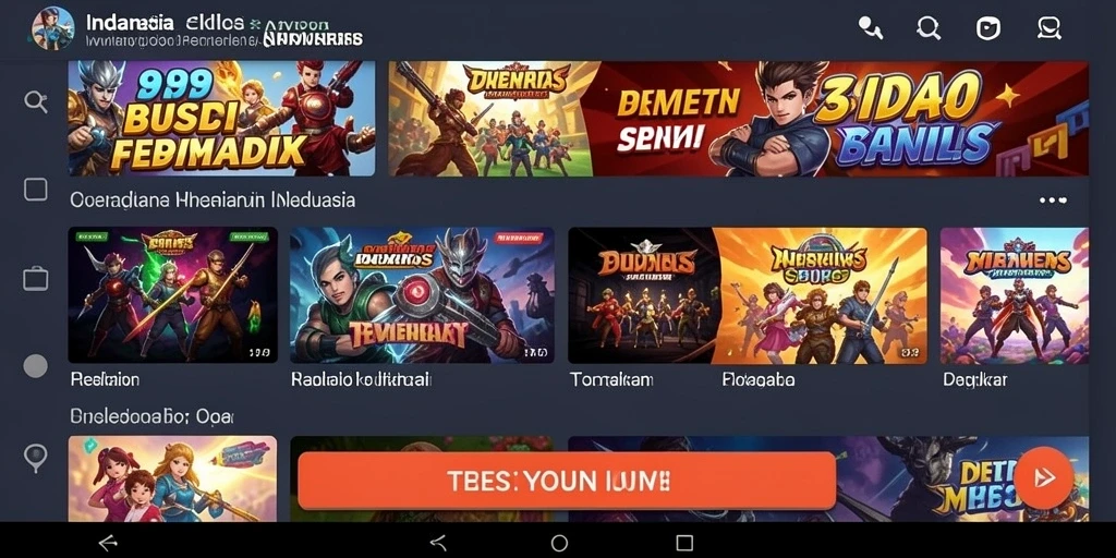 Tampilan utama yang memikat dan mudah dipahami.