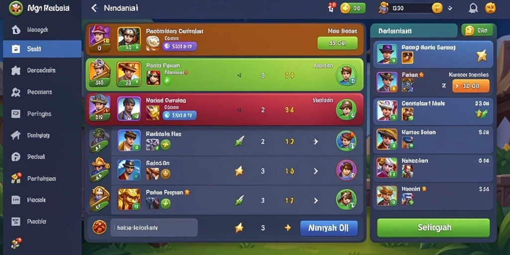 Screenshot menampilkan antarmuka permainan yang intuitif.