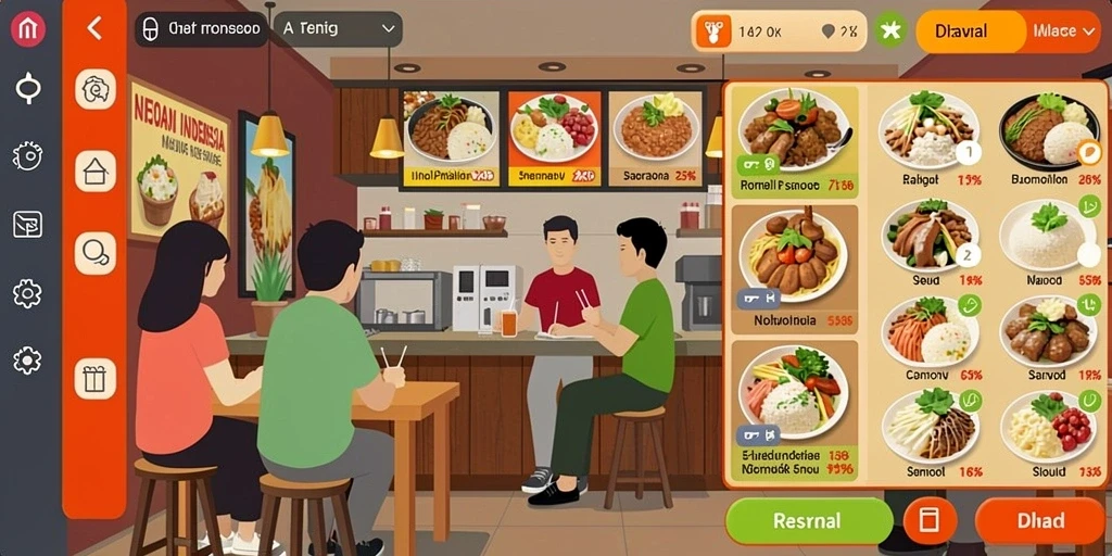 Tampilan menarik dari menu permainan RAJAWALI55.