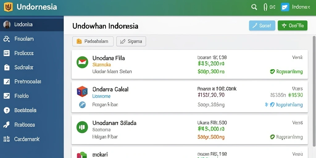 Tampilan antarmuka yang user-friendly.