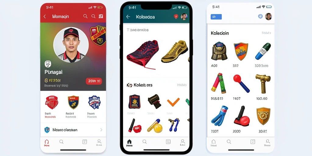 Tampilan grafis yang memukau di arena pertandingan.